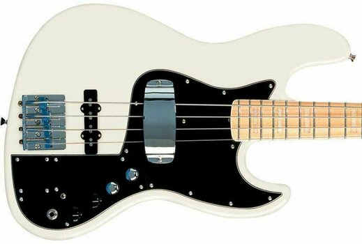 4-strängad basgitarr Fender Marcus Miller Jazz Bass Maple Fingerboard, Olympic White - 5
