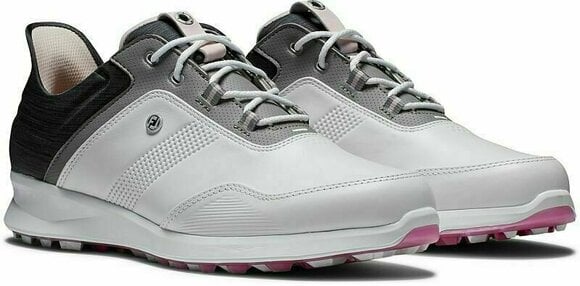 Női golfcipők Footjoy Statos White/Black/Pink 38 - 4