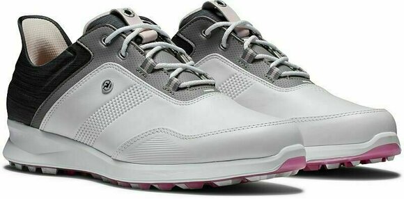 Ženske cipele za golf Footjoy Statos White/Black/Pink 38,5 - 4