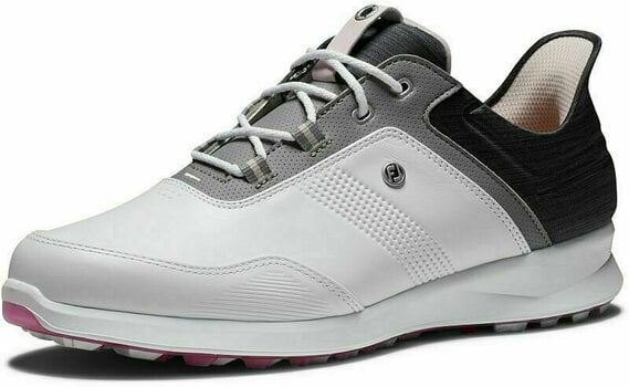 Женски голф обувки Footjoy Statos White/Black/Pink 40,5 - 7