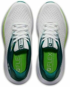 Ženski čevlji za golf Footjoy Flex XP White/Teal/Lime 37 - 6