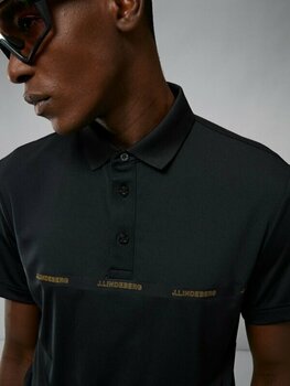 Camisa pólo J.Lindeberg Chad Slim Fit Mens Polo Shirt Black XL - 5