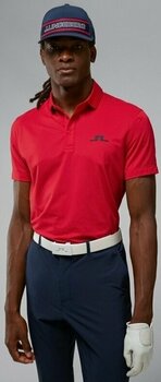 Polo Shirt J.Lindeberg Bridge Regular Fit Golf Polo Shirt Barbados Cherry L - 2