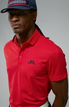 Polo majica J.Lindeberg Bridge Regular Fit Golf Polo Shirt Barbados Cherry L - 5
