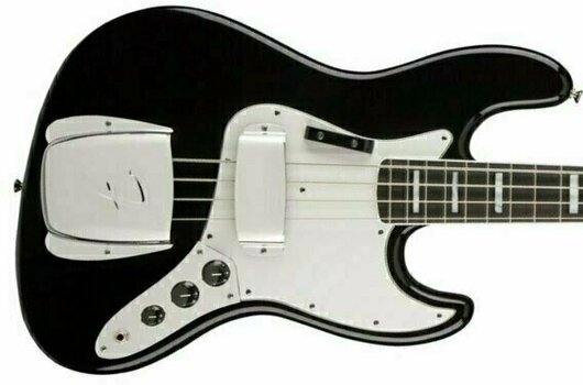 E-Bass Fender American Vintage '74 Jazz Bass, Bound Round-Laminated Rosewood, Black - 2