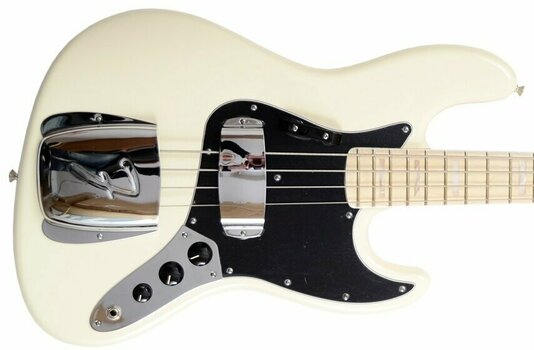 E-Bass Fender American Vintage '74 Jazz Bass, Maple Fingerboard, Olympic White - 2