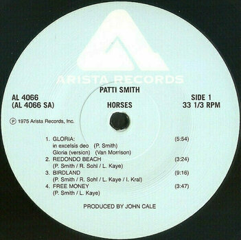 Vinyl Record Patti Smith - Horses (Remastered)  (LP) - 2