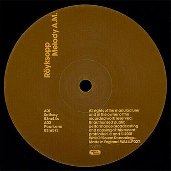 Płyta winylowa Royksopp - Melody Am (2 LP) - 2