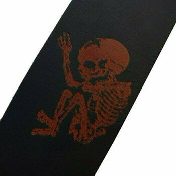 Leather guitar strap Richter Cannibal Corpse Signature Leather guitar strap Black - 3