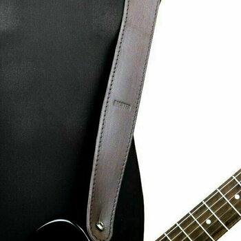 Leather guitar strap Richter Raw IV Nappa Leather guitar strap Brown - 2