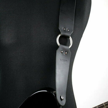 Leather guitar strap Richter Ring Leather guitar strap Black - 4