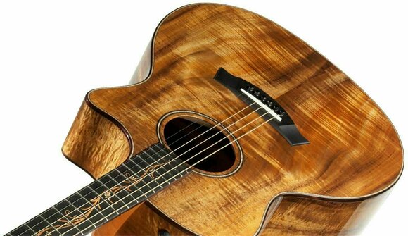 Elektroakustinen kitara Taylor Guitars K24ce Grand Auditorium Acoustic Electric with Cutaway Koa - 4