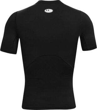 Fitness T-Shirt Under Armour Men's HeatGear Armour Short Sleeve Black/White L Fitness T-Shirt - 2