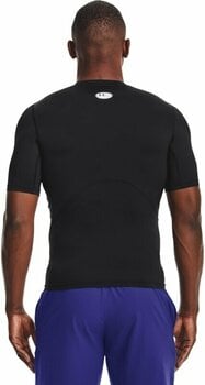 Fitness T-Shirt Under Armour Men's HeatGear Armour Short Sleeve Black/White L Fitness T-Shirt - 4