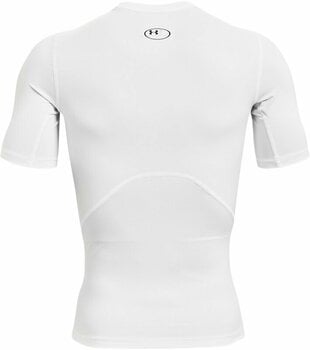 Fitness shirt Under Armour Men's HeatGear Armour Short Sleeve White/Black L Fitness shirt - 2