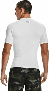 Fitness póló Under Armour Men's HeatGear Armour Short Sleeve White/Black L Fitness póló - 4