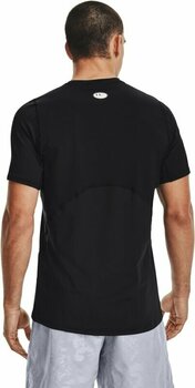 Тениска с къс ръкав за бягане Under Armour Men's HeatGear Armour Fitted Short Sleeve Black/White M Тениска с къс ръкав за бягане - 4