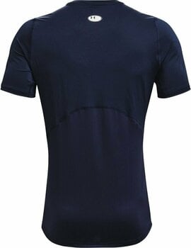 Bežecké tričko s krátkym rukávom Under Armour Men's HeatGear Armour Fitted Short Sleeve Navy/White L Bežecké tričko s krátkym rukávom - 2