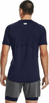 Bežecké tričko s krátkym rukávom Under Armour Men's HeatGear Armour Fitted Short Sleeve Navy/White L Bežecké tričko s krátkym rukávom - 4