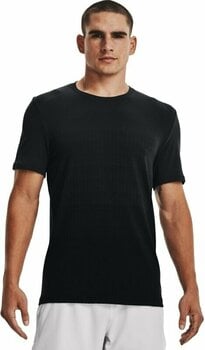 Fitness T-Shirt Under Armour Men's UA Seamless Lux Short Sleeve Black/Jet Gray L Fitness T-Shirt - 3