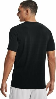 Fitness T-Shirt Under Armour Men's UA Seamless Lux Short Sleeve Black/Jet Gray L Fitness T-Shirt - 4