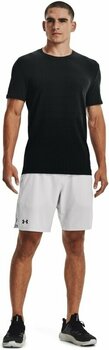 Fitness T-Shirt Under Armour Men's UA Seamless Lux Short Sleeve Black/Jet Gray M Fitness T-Shirt - 7
