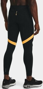 Hlače/tajice za trčanje Under Armour Men's UA Speedpocket Tights Black/Orange Ice XL Hlače/tajice za trčanje - 4