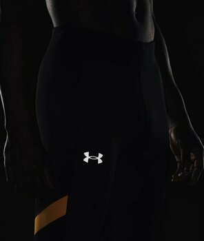 Calças/leggings de corrida Under Armour Men's UA Speedpocket Tights Black/Orange Ice XL Calças/leggings de corrida - 7