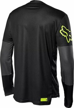 Mez kerékpározáshoz FOX Defend Long Sleeve Jersey Dzsörzi Black/Yellow M - 3