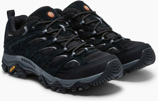 Mens Outdoor Shoes Merrell Men's Moab 3 GTX Black/Grey 42 Mens Outdoor Shoes - 4