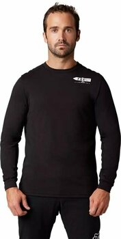 Cyklodres/ tričko FOX Ranger Drirelease Long Sleeve Jersey Dres Black/White S - 2