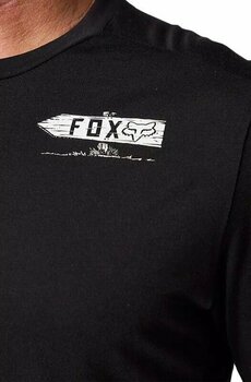 Mez kerékpározáshoz FOX Ranger Drirelease Long Sleeve Jersey Dzsörzi Black/White S - 4