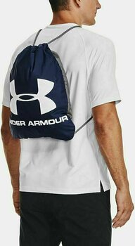 Rucsac urban / Geantă Under Armour UA Ozsee Sackpack Midnight Navy/White 16 L Gymsack - 4