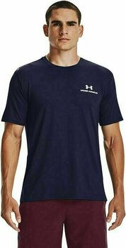 Fitness shirt Under Armour UA Rush Energy Navy/Midnight Navy S Fitness shirt - 3