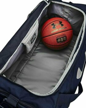 Lifestyle plecak / Torba Under Armour UA Undeniable 5.0 Large Duffle Bag Midnight Navy/Metallic Silver 101 L Sport Bag - 3