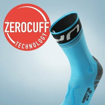 Lyžiarske ponožky UYN Man Ski One Merino Socks Anthracite/Turquoise 39-41 Lyžiarske ponožky - 5