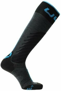 Lyžiarske ponožky UYN Man Ski One Merino Socks Anthracite/Turquoise 42-44 Lyžiarske ponožky - 3