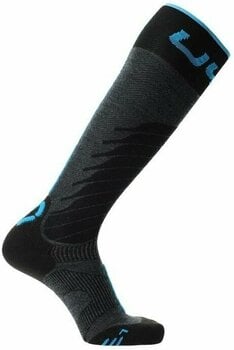 Lyžařské ponožky UYN Man Ski One Merino Socks Anthracite/Turquoise 45-47 Lyžařské ponožky - 3