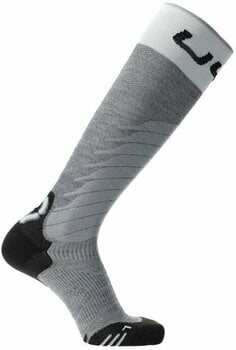 Ski Socks UYN Man Ski One Merino Socks Grey Melange/White 35-38 Ski Socks - 3