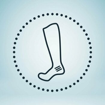 Lyžiarske ponožky UYN Ski Evo Race Lady Socks White/Water Green 35-36 Lyžiarske ponožky - 13