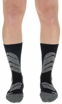 Ski-sokken UYN Ski Cross Country Man Socks Black/Mouline 42-44 Ski-sokken - 2