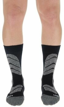 Ski Socks UYN Ski Cross Country Man Socks Black/Mouline 45-47 Ski Socks - 2