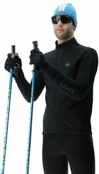 Ski Jacket UYN Man Cross Country Skiing Coreshell Jacket Black/Black/Turquoise M - 7