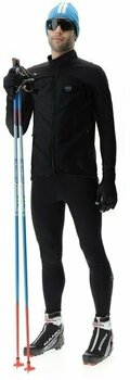Ski Jacket UYN Man Cross Country Skiing Coreshell Jacket Black/Black/Turquoise M - 9