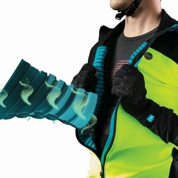 Giacca da sci UYN Man Cross Country Skiing Coreshell Jacket Black/Black/Turquoise M - 12
