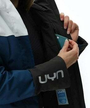 Síkabát UYN Lady Natyon Snowqueen Jacket Full Zip Optical White/Blue Poseidon/Black S - 6