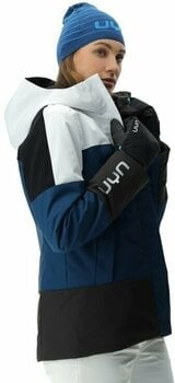 Veste de ski UYN Lady Natyon Snowqueen Jacket Full Zip Optical White/Blue Poseidon/Black S - 9