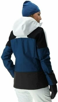 Skijakke UYN Lady Natyon Snowqueen Jacket Full Zip Optical White/Blue Poseidon/Black S - 10