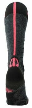 Ski Socks UYN Lady Ski One Merino Socks Anthracite/Pink 39-40 Ski Socks - 4