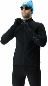 Ski Jacket UYN Man Cross Country Skiing Coreshell Jacket Black/Black/Turquoise XL - 3